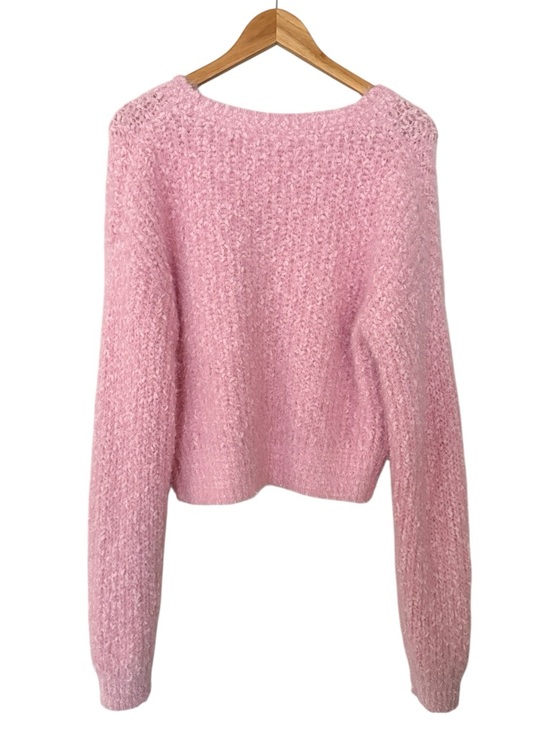 SIMPLY SOUTHERN Aurora Pink Bow Sweater Size XXL NEW - Picture 2 of 6